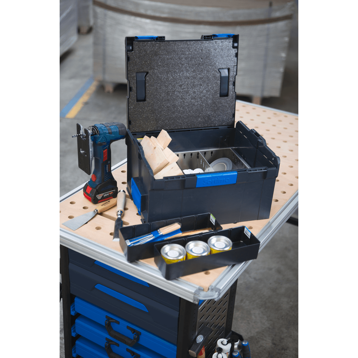 L-BOXX 238 G inkl. Trennblechset 3F und 3 Insetboxen H63