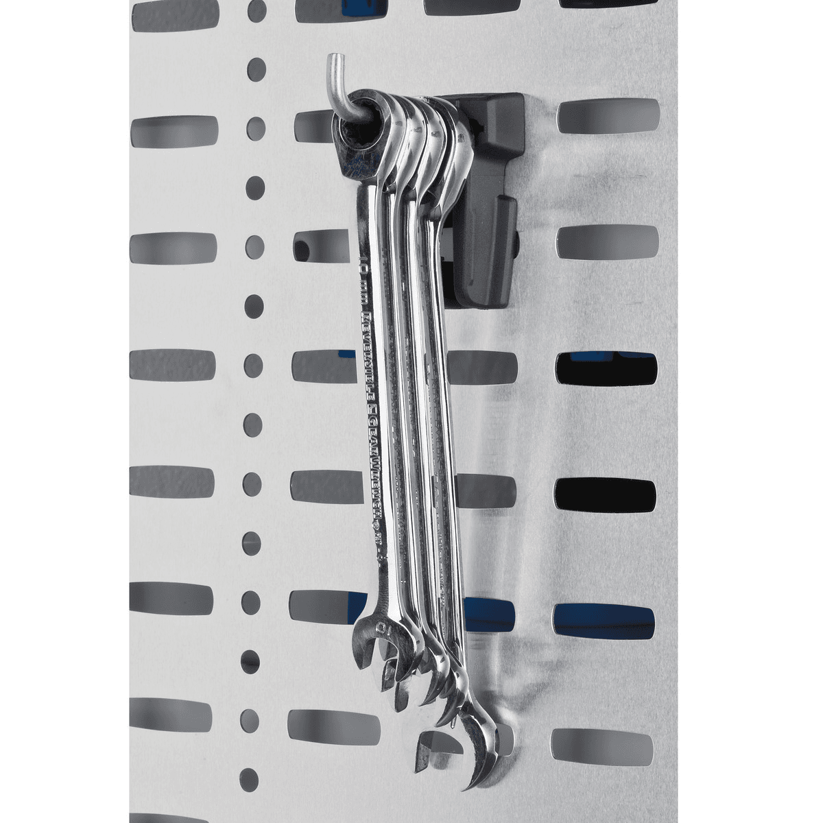 Werkzeugeinzelhaken 90 Aluminium Seitenwand