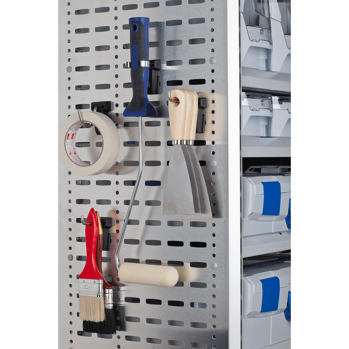 Werkzeughakenset 9tlg Aluminium Seitenwand