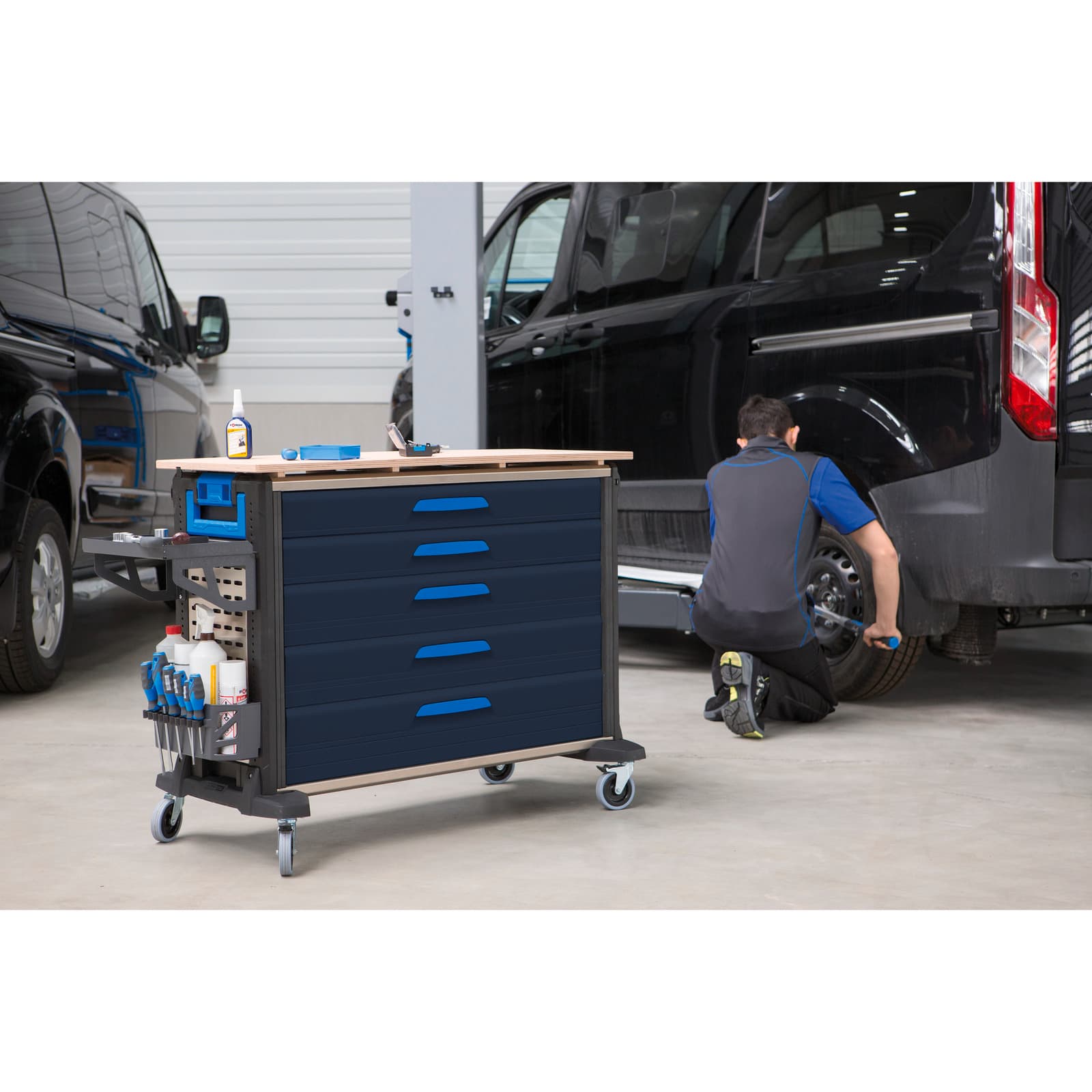 Mobile Arbeitsstation WorkMo im Einsatz