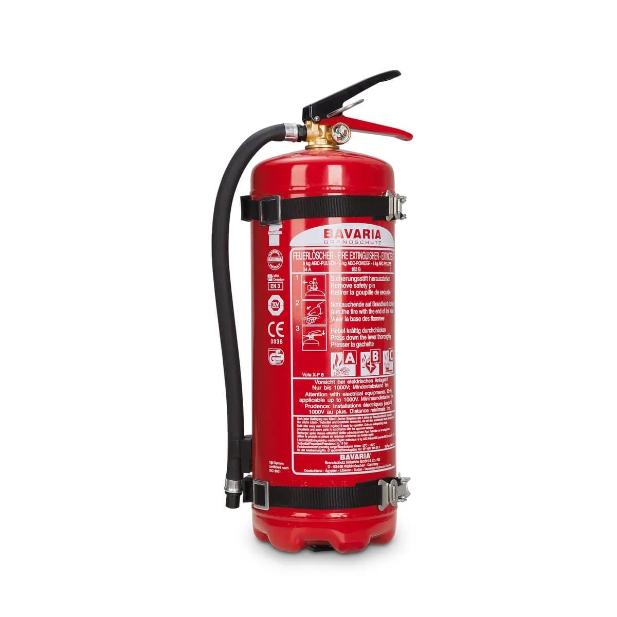 Autofeuerlöscher 6 kg mit Halter für Nutzfahrzeuge