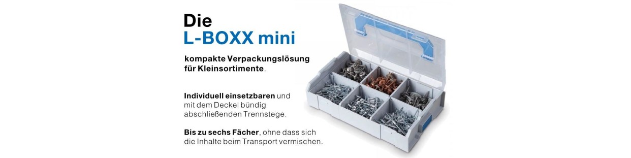 Sortimo L-Box Mini: Kompakte Aufbewahrungslösung für Ihr Arbeitsmaterial