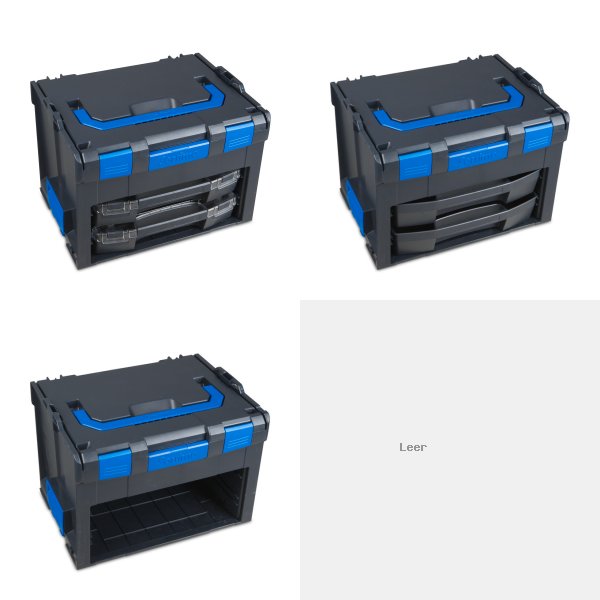 LS-BOXX 306 G Aufbewahrungsbox mit Schubladen und Einsatzmoeglichkeiten